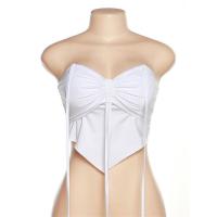 ราคา พร้อมส่ง 2สี ครอปเกาหลี เสื้อสายฝอ ครอปy2k ครอปสายฝอ เกาะอกสม็อค เกาะอกสายฝอ เกาะอกดันทรง เกาะอกสาวอวบ 30069 (19334403050)