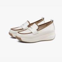 ราคา รองเท้าส้นตึกของผู้หญิงสำหรับฤดูร้อนรองเท้าหนังส้นตึกหน้าตื้นพื้นรองเท้านุ่มแฟชั่นใหม่รองเท้าเดี่ยวสวมใส่สบายและทนทาน (19111944402)