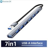 ราคา 7 In 1 Usb C Hub 3 0 Type C 7 Port Multi Splitter Otg Usb Power Adapter สำหรับ Macbook Pro 13 15 Air Mi Pro Pc (16847515672)