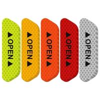 ราคา สติ๊กเกอร์สะท้อนแสงติดประตูรถยนต์ ชุด 4 ชิ้น ลาย Open (13397707910)