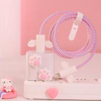 ราคา HIPHI กันสายชาร์จหัก เคสป้องกันสายข้อมูล เคสสายชาร์จ สายพันสายชาร์จ ชุดถนอมสายชาร์จลายการ์ตูนน่ารัก เคสTPUหัวชาร์จ USB สําหรับ iPhone 12 13 14 20W (20996913373)