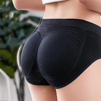ราคา Hang qiao shopWomens Seamless Breathable Non Hip Pants Mid Waist Pants Padded Hip Up Seamless Triangle Panties (20669599820)