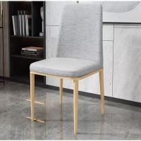 ราคา Elegant Style เก้าอี้โมเดิร์นเนื้อผ้าหนังPU ขาเหล็กลายไม้ สวยงาม เก้าอี้เอนกประสงค์ เก้าอี้โมเดิร์น (15698305066)