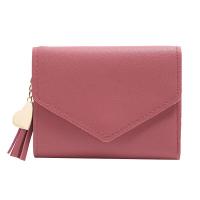 ราคา Short Wallet Ladies Wallet Tassel Fashion Buckle Coin Purse Card Holder Female Hand Money Bag PU Leather Ladies Wallet (19245800895)