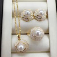ราคา ชุดเครื่องประดับมุกมาใหม่ล่าสุด14K แหวนต่างหูสร้อยคอไข่มุกน้ำจืดธรรมชาติแท้100 ชุบ (20654619183)