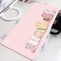 ราคา Kawayi Cute Cat แผ่นรองเมาส์ขนาดใหญ่ แผ่นรองเมาส์คอมพิวเตอร์ยางธรรมชาติ แผ่นรองเมาส์เกมมิ่ง แผ่นรองโต๊ะข้างล็อค (20563616994)