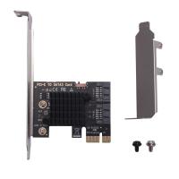 ราคา PCIe to SATA 3 0 6G SSD Adapter PCI E PCI Express X1 Controller Expansion Card Riser Add on Card Mining Card (19470327438)