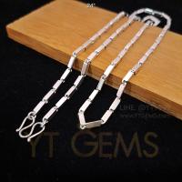 ราคา สร้อยคอ เงินแท้ ลายปล้อง เหลี่ยม ตัน 3 มม 24 นิ้ว YTG 11908 YTGEMS (21203535324)