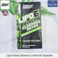 ราคา อาหารเสริมดีท็อกซ์ และทำความสะอาดระบบทางเดินอาหาร ส่งเสริมการย่อย Lipo6 Black Cleanse Detox 60 Capsules Nutrex Research (20768604842)