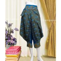 ราคา cod Siampasinกางเกงโจงกระเบน ใส่เอว 28 42 นิ้ว 5 ส่วน ลายไทย สีฟ้า ผ้าฝ้าย ใส่เล่นสงกรานต์หรืองานชุดไทยได้เก๋ๆ vcbtcvr (21176860152)