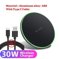 ราคา Cswmjb เย็น30W ที่ชาร์จแบบไร้สายสำหรับ14 13 12 11 Pro XS Max Mini X XR 8แพดสำหรับซัมซุงชาร์จไร้สายอย่างเร็วเหนี่ยวนำ S23 S21 S22 (20694517848)