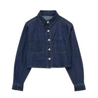 ราคา ZARA 2023ปกอเนกประสงค์แขนยาวเข้ารูปใหม่ฤดูใบไม้ร่วงสไตล์1416041 427แจ็กเก็ตยีนส์สั้น (20421957497)