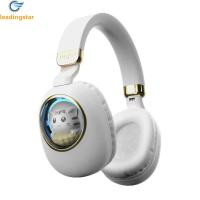 ราคา LeadingStar Fast Delivery Kids Headphones With Mic LED Light Up 3D Cat Wireless Kids Headphones Adjustable Headband Over Ear Headsets (20130012327)