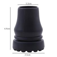 ราคา 16 22mm Rubber Pad Cap Antiskid Walking Stick Crutch Cane Bottom Pads Cover Protector Climbing Hiking Trekking Pole Tip (19810112815)