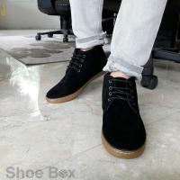 ราคา PBshoe รองเท้าบูทชาย รองเท้าบูทหนังหุ้มข้อ PB702 Black (13830184)