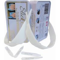 ราคา Slick Collar Adjustable Shirt Collar Support Bonus Set with Collar Stays for Men Women White EDC Metal Box (15275435716)