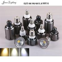 ราคา Jmax GU5 3 E27 GU10สว่างสุดๆ220V LED COB MR16หลอดโคมไฟ DC 12V ไฟสปอร์ตไลท์7W 9W 12W 12W 15W AC 85 265V (20237935249)