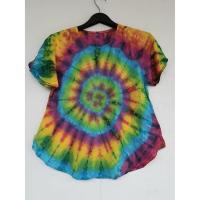 ราคา เสื้อมัดย้อมผู้หญิง เสื้อมัดย้อมคอกลมเข้ารูปชายบาน ใส่แล้วเพรียว ใส่แล้วผอม (16195212101)