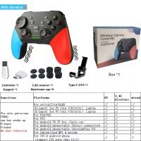 ราคา 2 4G ไร้สาย Gyroscope Gamepad สำหรับ Nintendo Switch PS3 PS4 Controller สำหรับ IOS Android (21170225330)