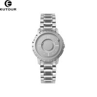 ราคา นาฬิกาผู้ชาย EUTOUR Magnetic Ball Tidy Black Technology Cool Concept นาฬิกาดีไซน์ไร้ขอบ (16461878069)