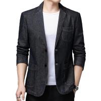 ราคา เสื้อแจ็กเก็ตยีนลําลอง แบบหนา คุณภาพสูง สีฟ้า สําหรับผู้ชาย (20912179072)