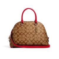 ราคา กระเป๋าสะพายข้าง COACH 2558 KATY SATCHEL IN SIGNATURE CANVAS IMQOU (8193054084)
