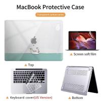 ราคา Laptop Case for Macbook Air 13 M1 Chip Pro 16 15 15 6 Inch New Touch Bar 2020 Notebook Cover A2179 A2337 A1278 A1466 A1989 (10437430999)