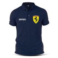 ราคา FERRARI เสื้อโปโลผ้าฝ้ายแบบแห้งเร็วสําหรับผู้ชาย (20491461281)