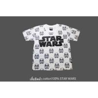 ราคา เสื้อยืดคอกลม สตาร์วอร์ ไซส์ S M L XL รอบอก 282930 32 เด็ก 3456 ปี ราคาตัวละ 150 บาท (20694188362)