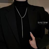 ราคา DREJEW สร้อยห่วงโซ่ลายกระดกงูลูกปัดบอลสร้อยคอจี้ปรับได้สร้อยคล้องคอเย็นเฉพาะกลุ่มยุโรปและอเมริกาสร้อยคอโชคเกอร์เสริมบุคลิก (20646799266)