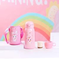 ราคา กระติกน้ำ ขวดน้ำ กระติกน้ำเด็ก พร้อมกระเป๋าสะพาย เก็บความร้อน ความเย็น กระติกน้ำเก็บอุณหภูมิ ขนาด 600 ml พร้อมส่ง (20238468285)