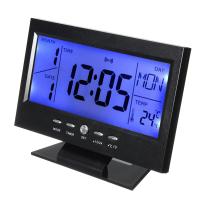 ราคา ส่งจากไทย อิเล็กทรอนิกส์ LCD อุณหภูมิ ความชื้น นาฬิกา เทอร์โมมิเตอร์ ไฮโกรมิเตอร์ สีดำ (18651793714)