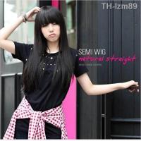 ราคา วิกผม wig วิกผมหญิง ฉีหน้าม้า ผมยาวตรง ฟูฟ่อง แฟชั่นเกาหลี วิกผม (18562223317)