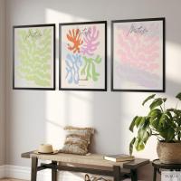ราคา ภาพ Matisse ตกแต่งบ้าน เซต 3 ภาพ พร้อมกรอบดำ รับประกันคุณภาพด้วยเทคนิคจากประเทศอิตาลี (19418144133)