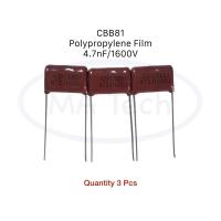ราคา CBB81 472J1600J คาปาซิเตอร์ โพลีโพรไพลีน 4 7nF 1600V 5 C14 CBB81 472J1600J ขนาด 15 00mm 1 ชุด มีจำนวน 3 ชิ้น ของแท้ (7731225934)