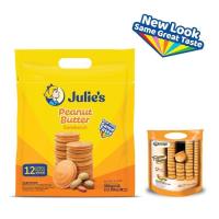 ราคา julies จูลี่ส์ ขนมปังกรอบสอดไส้ครีมเนยถั่ว ขนาด 360 กรัม (1282498508)