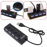ราคา USB HUB 4 Port ON OFF 4 สวิซต์ USB 2 0 HUB Hi Speed (8258397209)