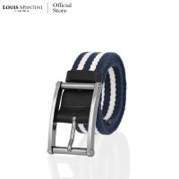 ราคา Louis Montini Canvas Belt canvas เข็มขัดผ้า แคนวาสผสมหนังแท้ หนังฟลูเกรน เข็มขัดผู้ชาย เข็มขัดแฟชั่น MCT12 (892312532)
