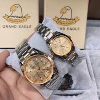 ราคา Amarica Eagle ชื่อใหม่Grand Eagle นาฬิกาแท้กันน้ำ ผ้าเช็ด เซ็ทเวลา แถมกล่องหมอนฟรี (20442051804)