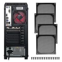 ราคา 140mm Desktop Computer Case Fan Dust Filter Grills Dustproof with Screws Aluminum Frame Mesh 4 Pack (20495138551)
