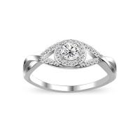 ราคา Gorgeous 925 Sterling Silver Cubic Zirconia Diamond Ring แหวนเงินแท้ 925 ประดับเพชร แหวนแฟชั่น ใส่แล้วไม่แพ้ เงินแท้ไม่ชุบ เงินแท้925 พร้อมส่ง Cubic Zirconia silvethai (16214867522)
