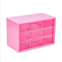 ราคา เก็บของจุกจิกบนโต๊ะ 9ช่อง ลิ้นชักพลาสติกเล็ก 9ช่อง3สี ลิ้นชักใส่ของ กล่องใส่ของ ขนาดเล็ก รุ่น กล่องลิ ชั้นลิ้นชักพลาสติก (16379959815)