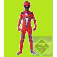ราคา 7C189 ชุดเด็ก สีแดง ขบวนการ 5 สี เซ็นไต ชุดพาวเวอร์เรนเจอร์ พาวเวอร์เรนเจอร์เดอะมูฟวี่ Red Power Rangers the Moive Costume (7497016970)