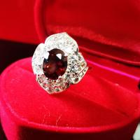 ราคา Inspire Jewelry แหวนบุษราคัมสีเหลือง แหวนโกเมนสีส้ม ประดับเพชรCZ หรู ตัวเรือนหุ้มทองแท้ 24K งาน Design งานจิวเวลรี่ รุ่นสามารถปรับขนาดได้ (18981843693)