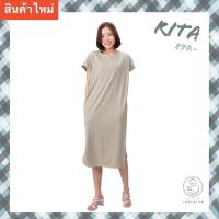 ราคา Rita Dress เดรสผ้าพลีสทรงยาว เดรสคลุมท้องให้นมทรงยาว ใส่ออกงานได้ ใส่เที่ยวก็ได้ (16196717452)