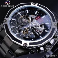 ราคา Forsining Style Mens Fashion Casual Hollow Mechanical Movement Automatic Watch (19302064268)