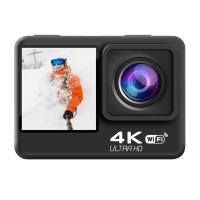ราคา 4K 60FPS WiFi Action Camera Anti Shake DV Camera Dual Screen 170 Wide Angle 30M Waterproof Sport Camera (20795049640)