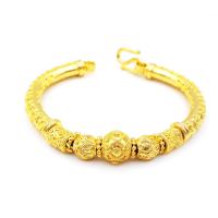 ราคา Thai Jewelry สร้อยข้อมือ กำไล หุ้มเศษทอง ลายไทย ผู้หญิง งานชุบทองไมครอน 5 ไมครอน ชุบเศษทองคำแท้ 96 5 น้ำหนัก 2 บาท ขนาด 7 นิ้ว ทองหุ้ม ทองชุบ (10239023082)