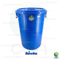 ราคา 1ใบ ถังพลาสติกพร้อมฝา 120 ลิตร ถังน้ำพลาสติกพร้อมฝา ถังน้ำ ถังพลาสติก ถังเก็บน้ำ ถังใส่น้ำ ถัง (16971049193)