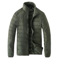 ราคา New Cotton padded Mens Pu Leather Jacket Men Zipper Stand Collar Slim Bomber Coat With Pocket Warm Parka Mens Куртка Мужская (12723593221)